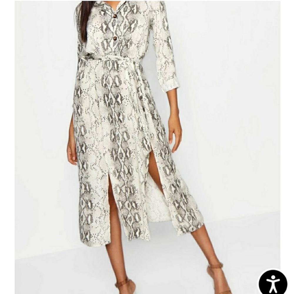 Snake print dress